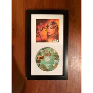 Taylor Swift signed autographed The Life Of A Show Girl CD Photo 1 Framed JSA